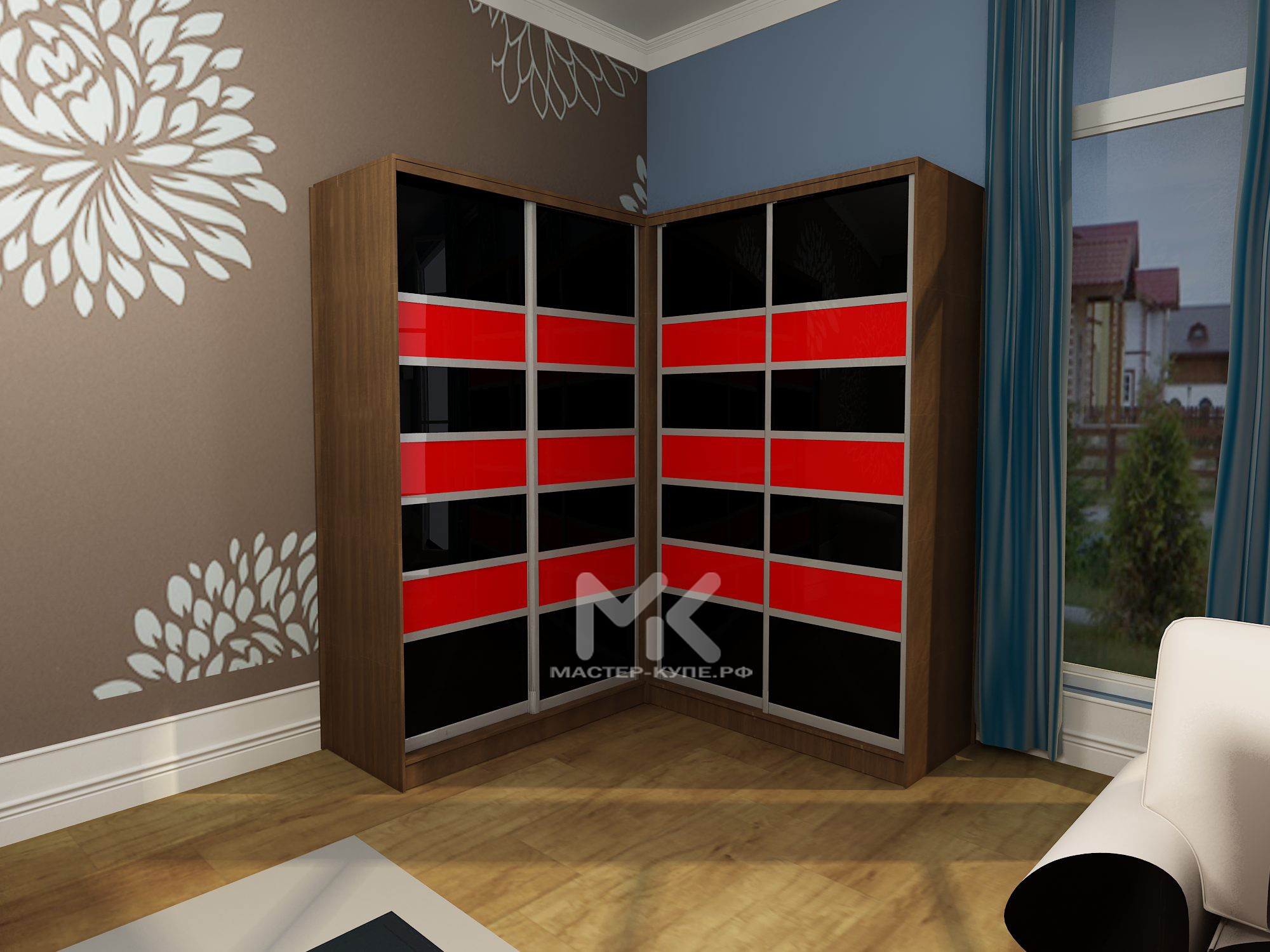 COLOR ZEBRA RED D4 (Т3)